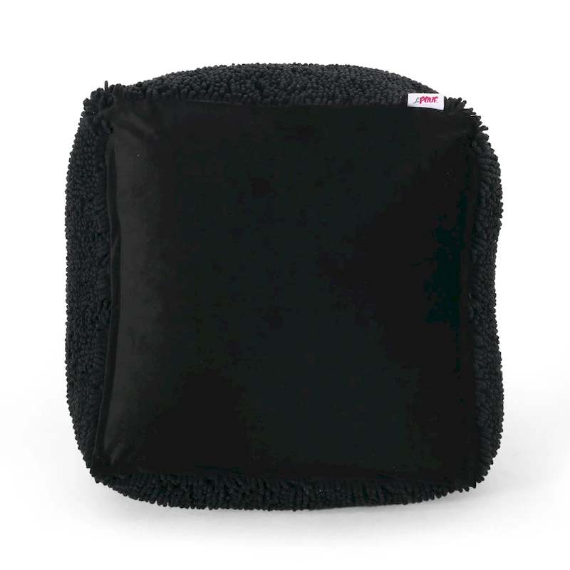 Moloney Modern Microfiber Chenille Pouf by Christopher Knight Home