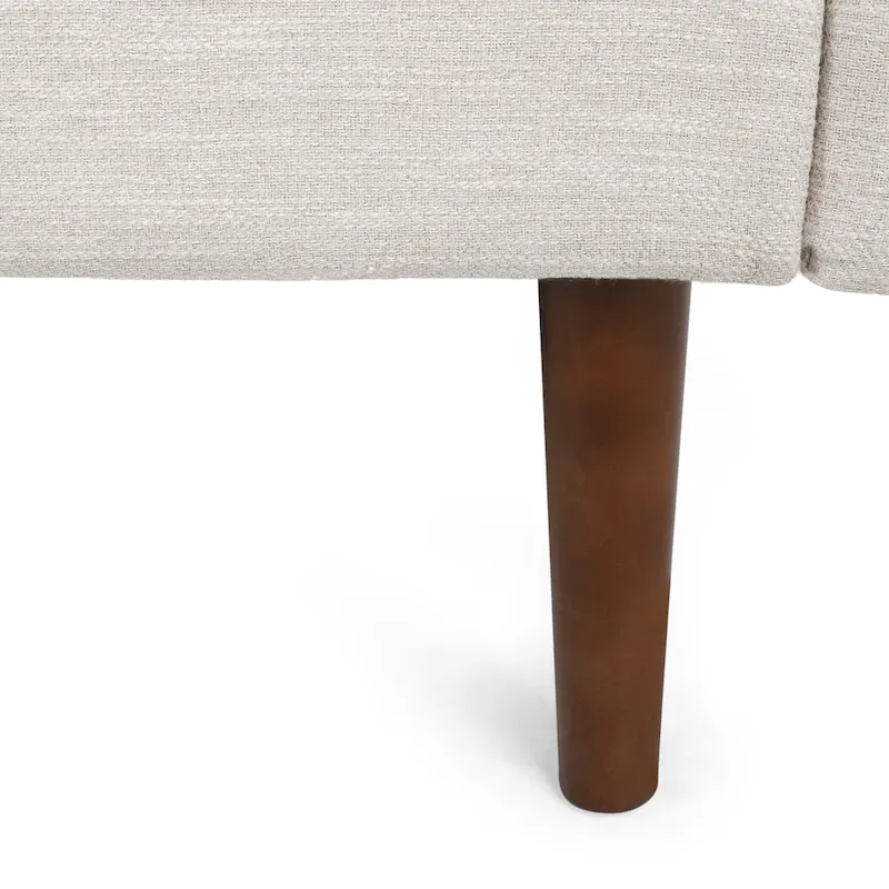 Modern 76.5 3-Seater Sofa with Birchwood Legs and Pillows