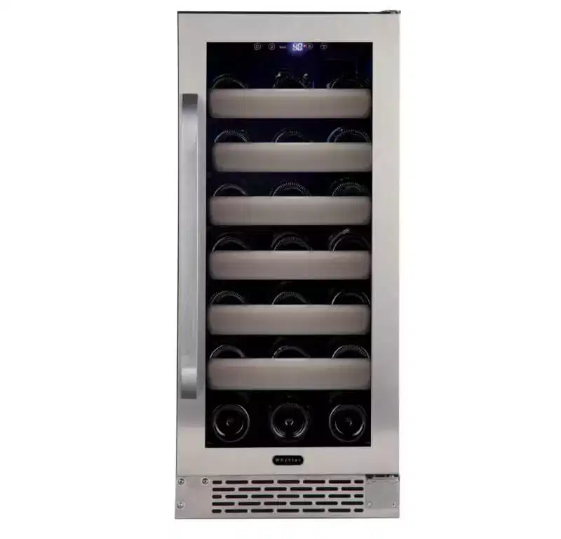 Whynter BWR-331SL Elite 33 Bottle Seamless Stainless Steel Door Single Zone Built-in Wine Refrigerator