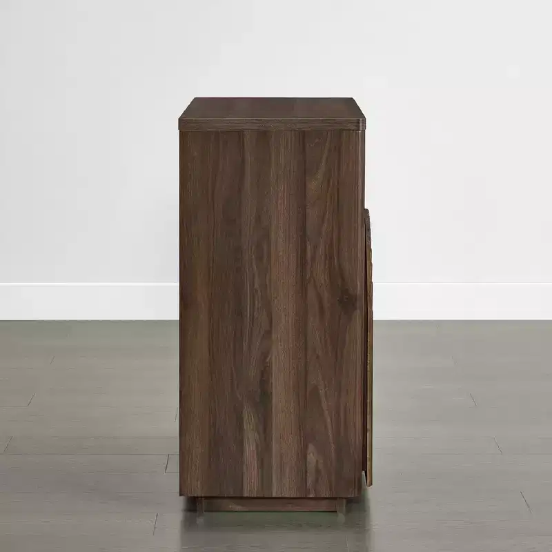 Modern Sideboard Buffet Cabinet with Wave Design