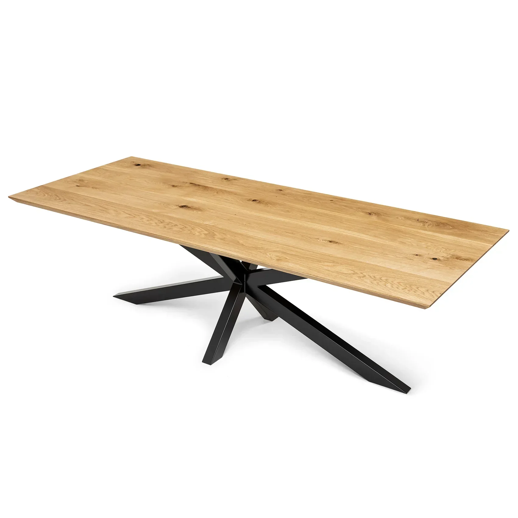 Oak Dining Table Spider Leg - Handcrafted from solid wood - this oak dining table with a spider leg is a stunning addition to any home