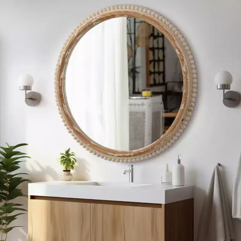 MDF Frame Arched Freestanding Wall Mirror 30.91