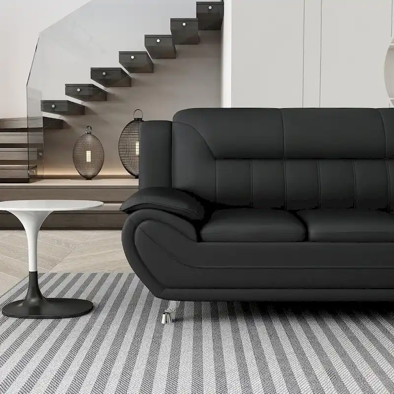 Sanuel 79.2 Faux Leather Pillow Top Arm Sofa