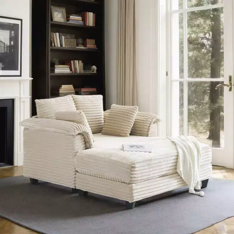 Karl Home |Upholstered Corduroy Sleeper Sofa Bed