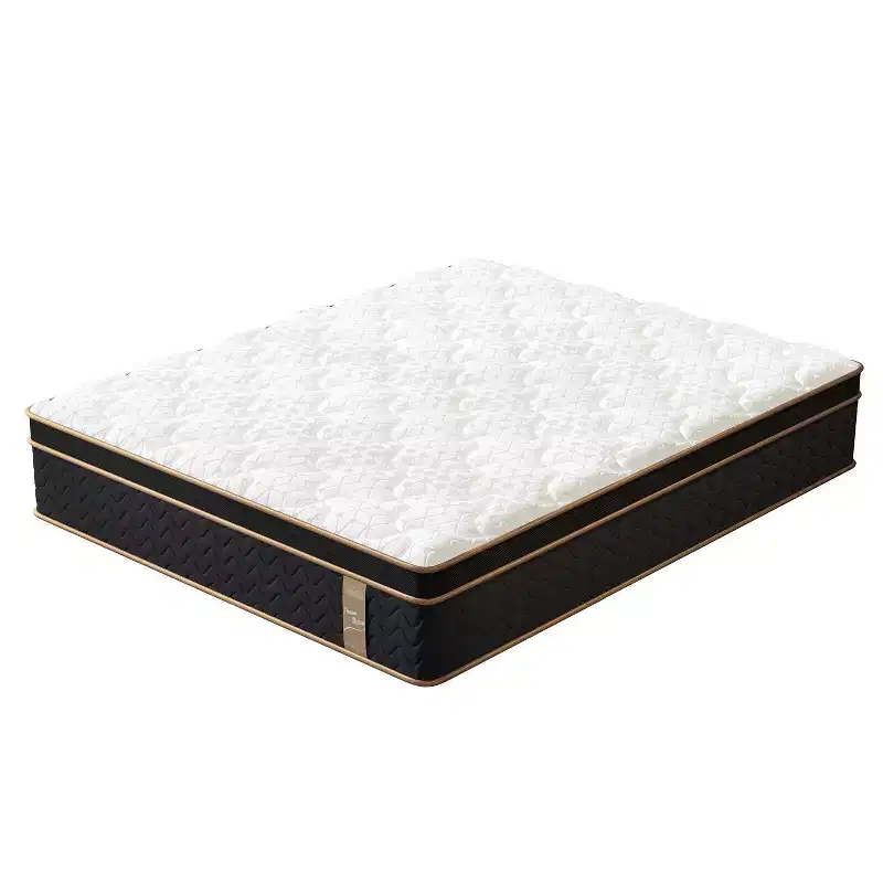 Polyester Memory Foam Pocket Coil Hybrid Mattress King 76