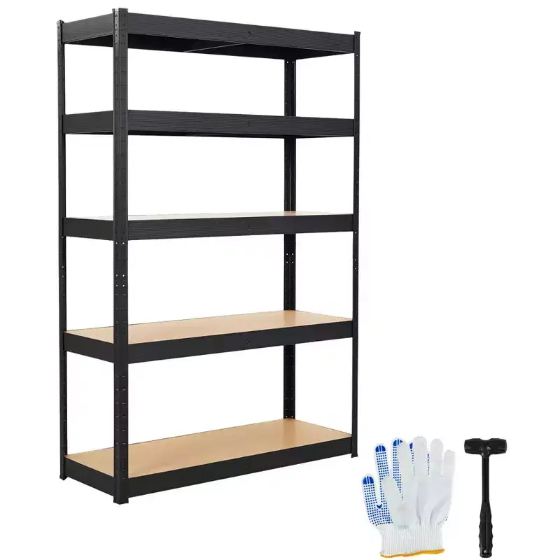 36x18x72 Garage Shelving Unit, Heavy Duty Metal Adjustable Shelves, 5-Tier Storage Rack, 2500 LB Capacity, Industrial Grade Steel with MDF Panels