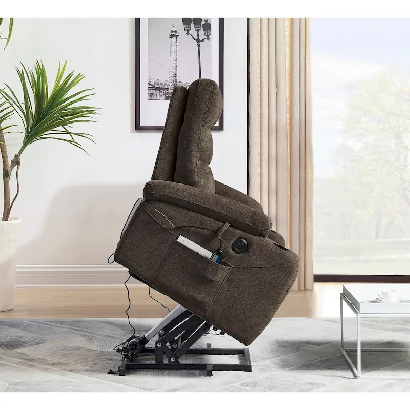 Christopher Knight Home - Liyasi Electric Power Lift Recliner with Massage, Heat, and Convenient Features