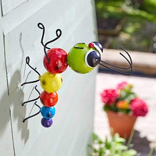 Metal Caterpillar Garden Wall Art Weatherproof Outdoor Decor
