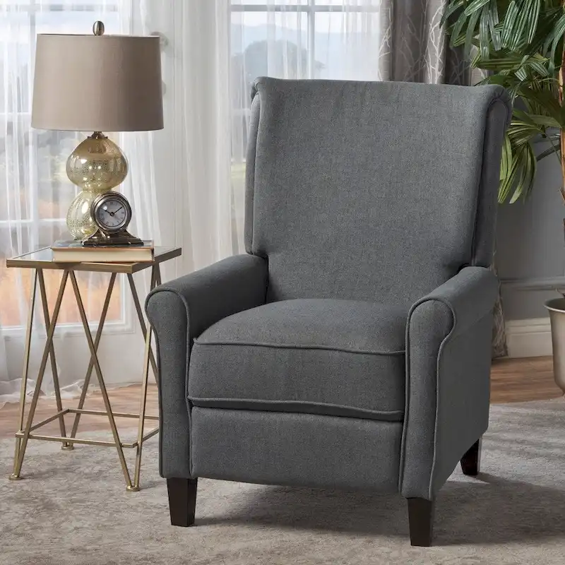 Charell Traditional Fabric Recliner by Christopher Knight Home