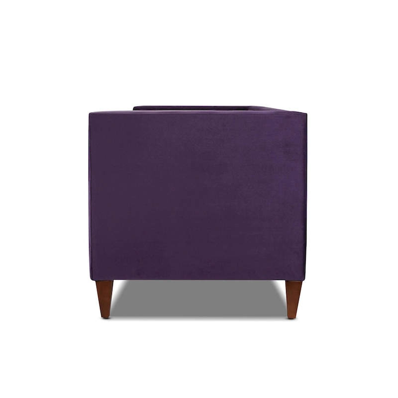 Jack 84 Mid-Century Modern Tuxedo Sofa with Bolster Pillows