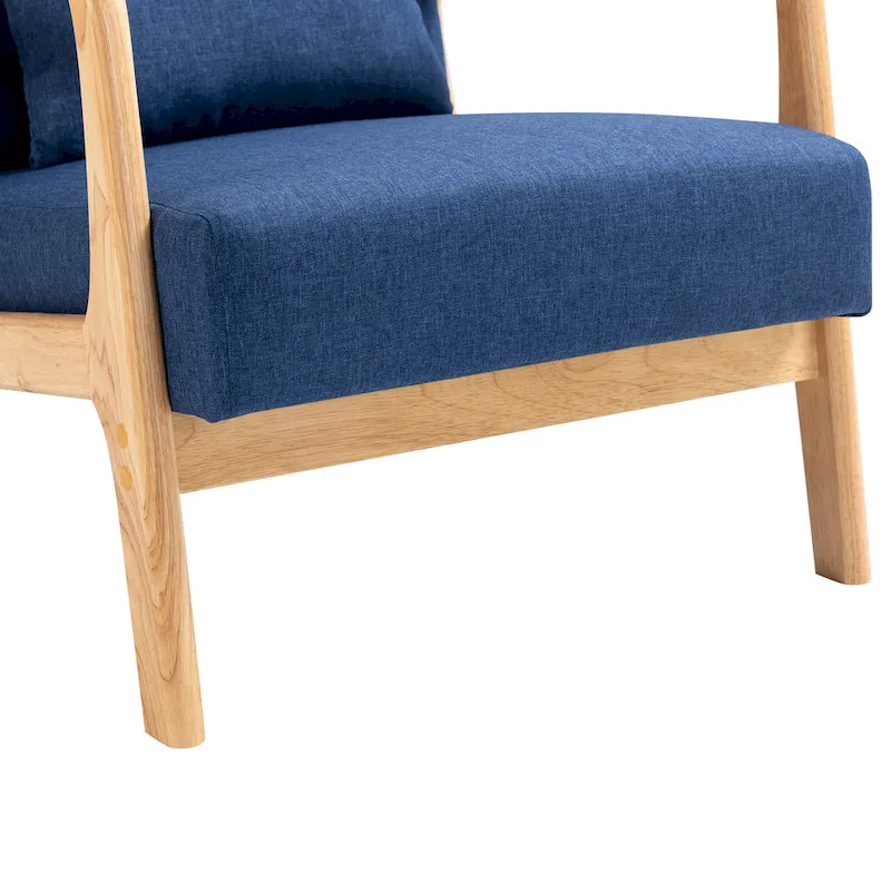 Upholstered Arm Chair with Cution Modern Side Accent Chairs - 25.8W x 28.7H x 32.3D