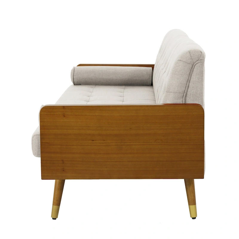 Jalon Tufted Fabric Sofa by Christopher Knight Home