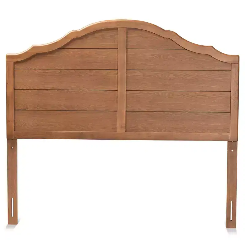 Full Size Vintage Farmhouse Arched Headboard in Ash Walnut