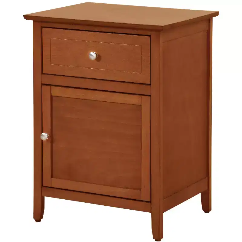 Passion Furniture Lzzy 1-Drawer Nightstand (25 in. H x 19 in. W x 15 in. D)