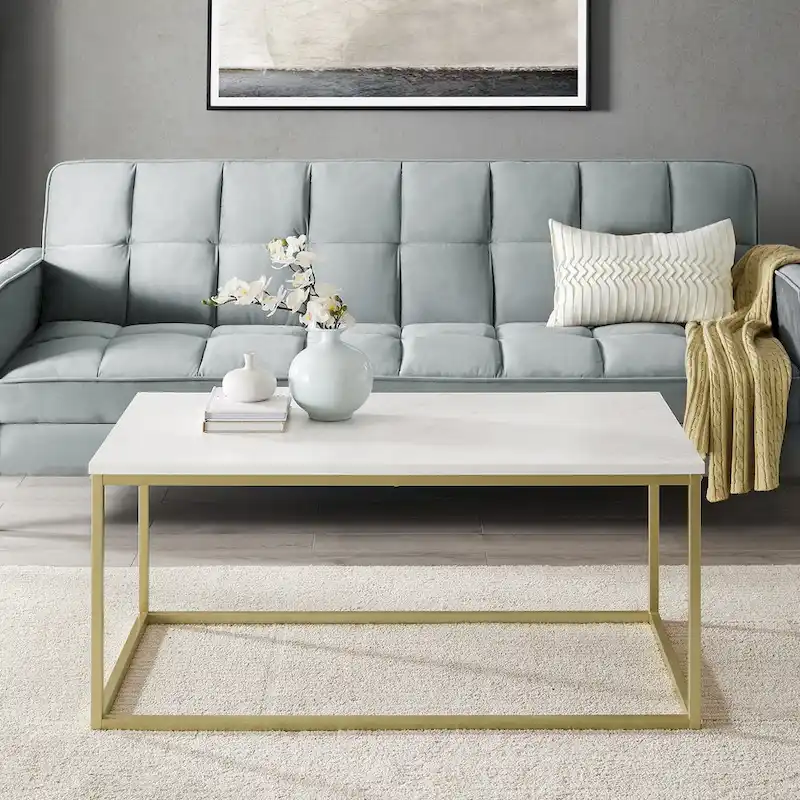 Metal Frame Coffee Table