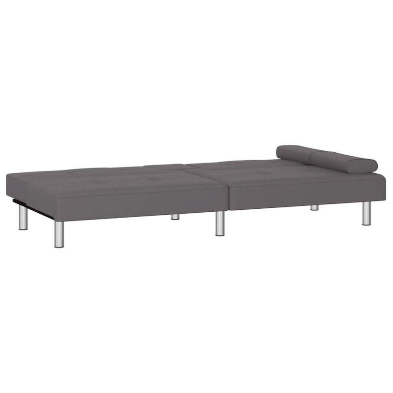 vidaXL Sofa Bed Foldable Sleeper Sofa Couch Bed with Cup Holders Faux Leather - 78.7 x 35 x 27.6