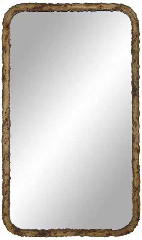 Oxidized Bronze Rectangular Wall Mirror 24 x 40