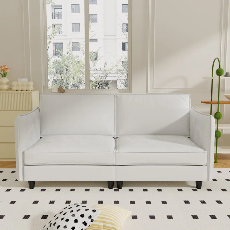 Christopher Knight Home - Hadley 74.27 Loveseat Sofa with Mid-Century Modern Design