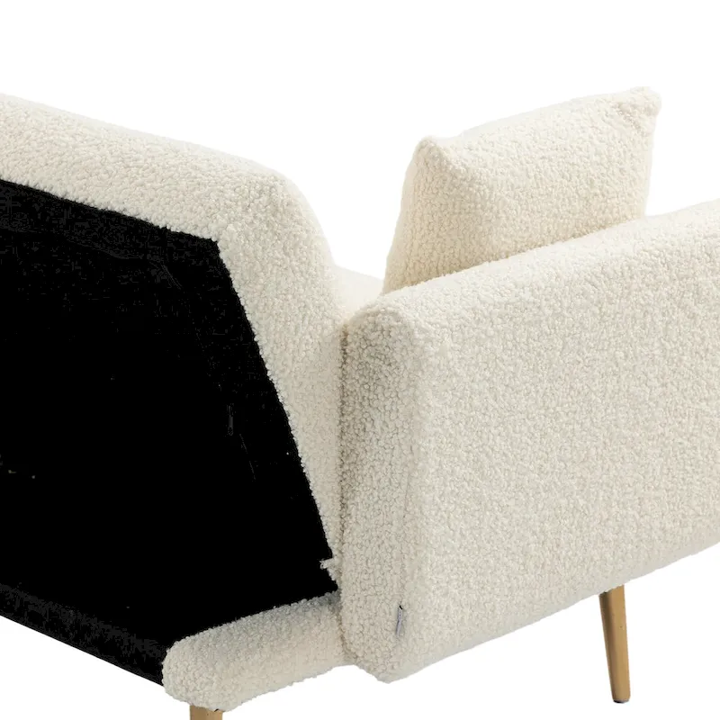 Linen Modular Sofa Section Armless Accent Chair