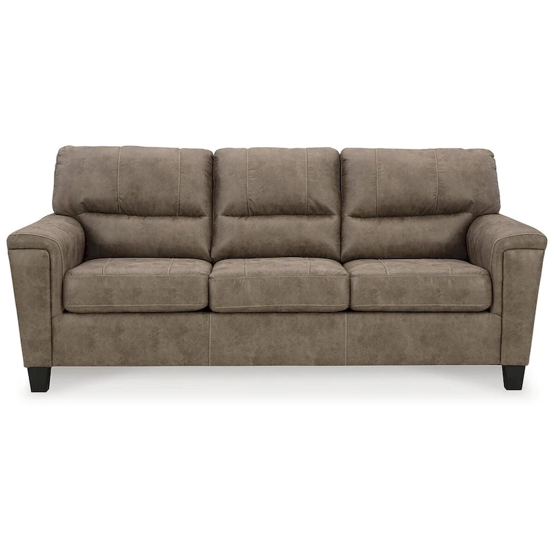 Signature Design by Ashley Navi Brown/Beige Sofa - 89W x 38D x 39H