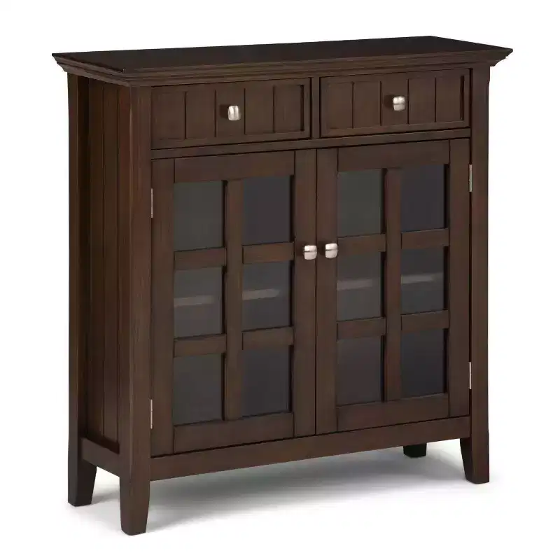 Solid Wood Entryway Storage Cabinet