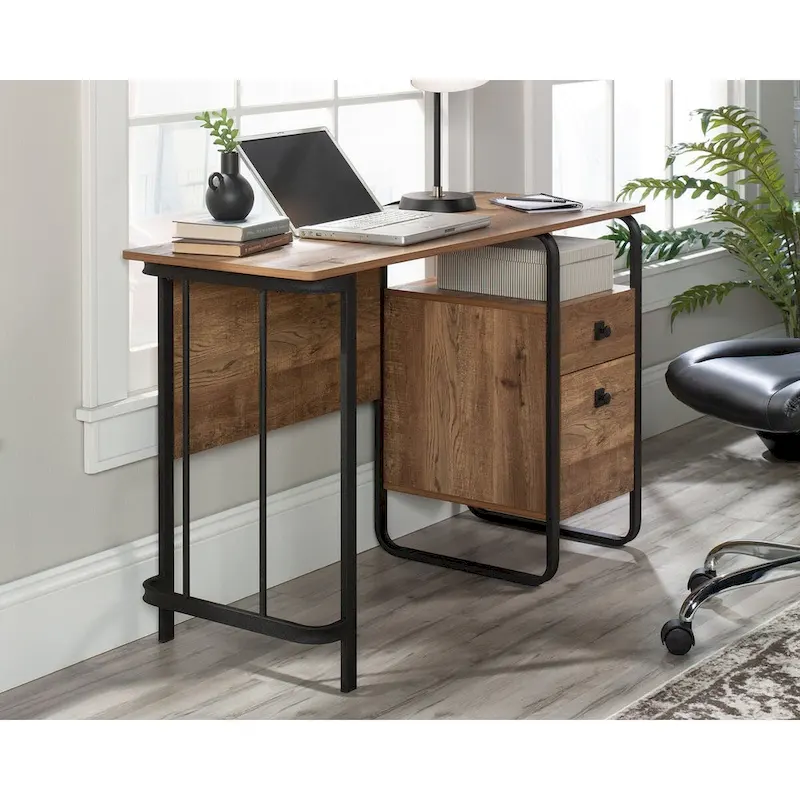 Station House Desk Etched Oak