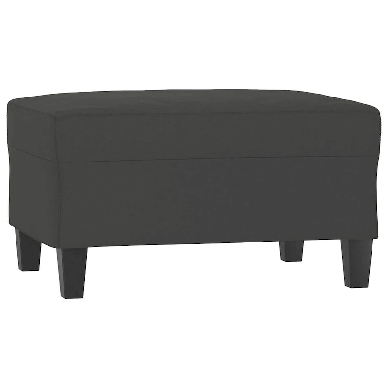 vidaXL Couch Modern Accent Upholstered Chair with Footstool Microfiber Fabric