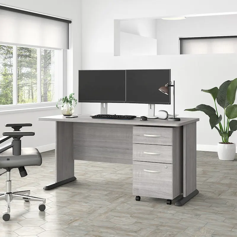 Studio A 60W Computer Desk with Drawers