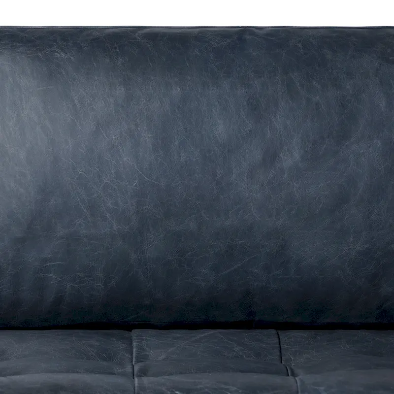 Poly & Bark Napa 82 Leather Pull-Out Convertible Sleeper Sofa - Full Grain Genuine Italian Leather