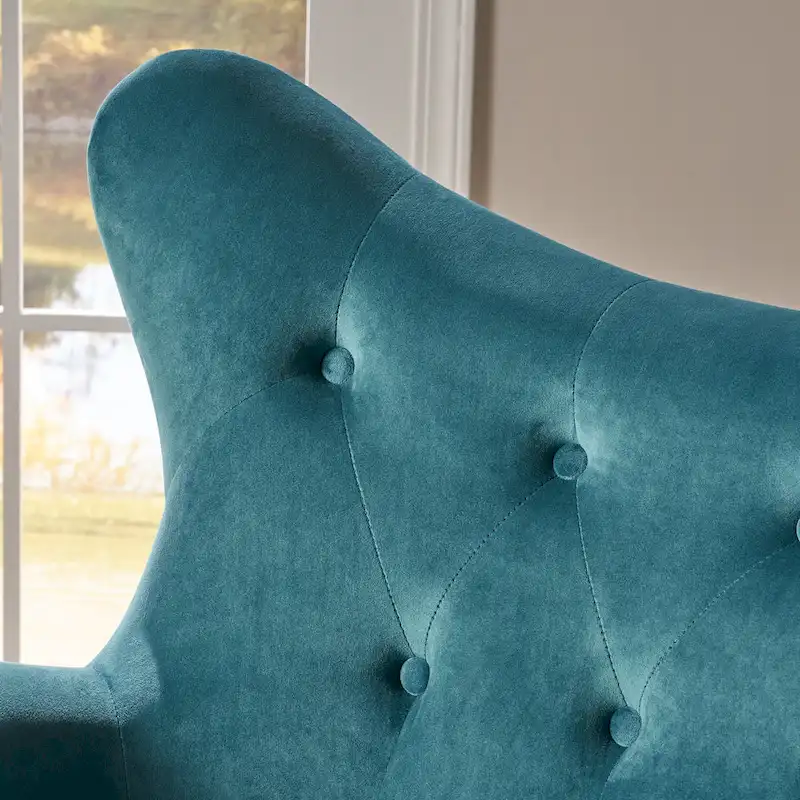 Alyssa Mid-century Upholstered Arm Chair by Christopher Knight Home - 30.25D x 34.25W x 39.75H