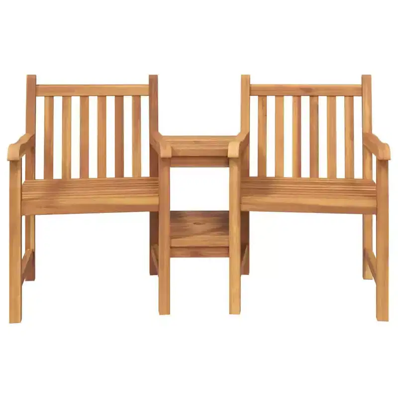 vidaXL Chair Brown 59.84 x 24.80 x 35.04 in Solid Teak Wood