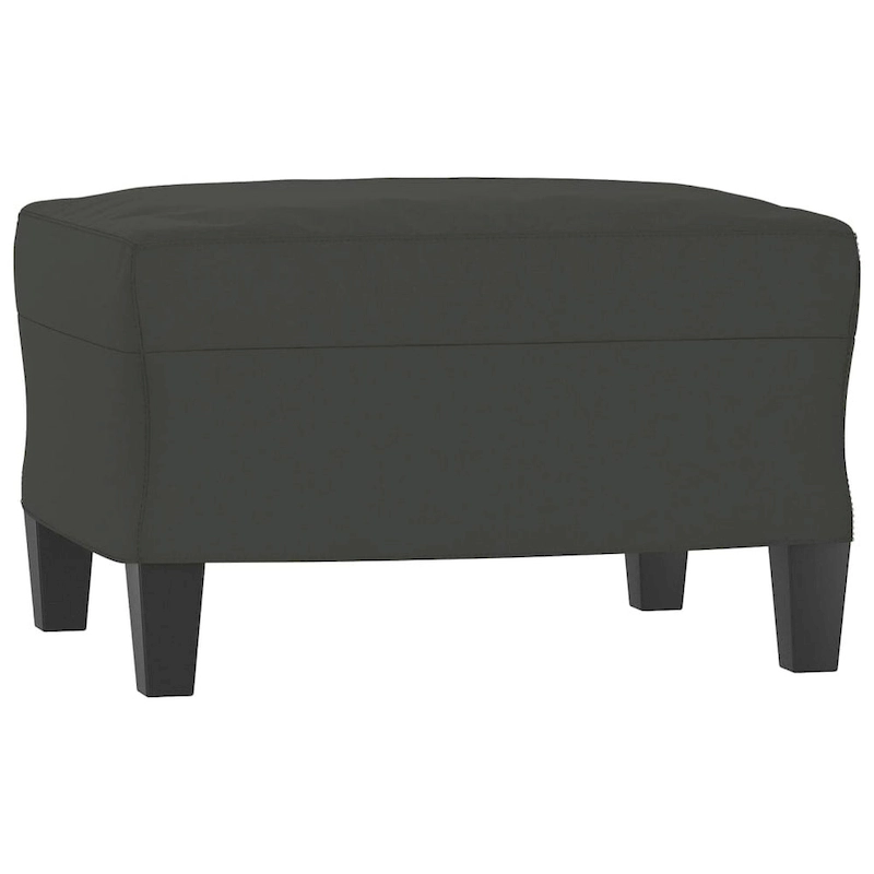 vidaXL Couch Modern Accent Upholstered Chair with Footstool Microfiber Fabric