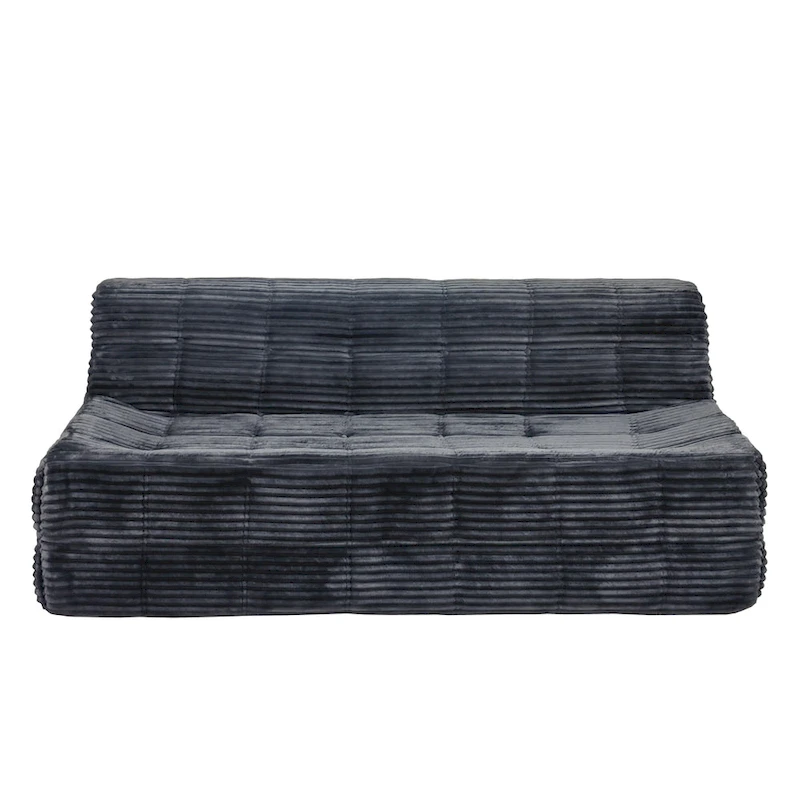 75 Foam 3-Seat Sofa with No Assembly, Space-Saving Design, and Easy Setup