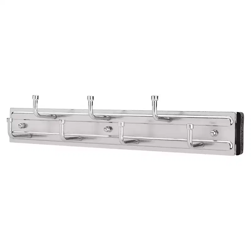 Rev-A-Shelf 12 Pull Out Closet Organization Rack for Belts, Ties and Scarves, Accessories Storage Hanger with Mounting Hardware, Chrome, BRC-12CR