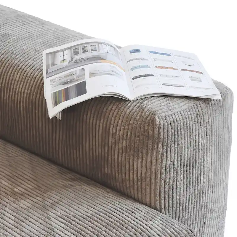 U-Shaped Luxurious Modular Sectional Couch with Chaise Ottoman
