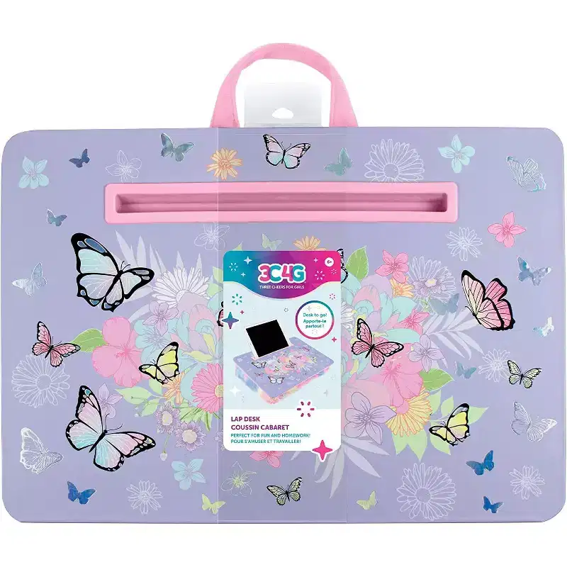 Make It Real: Butterfly Lap Desk - Purple Pastels & Butterflies