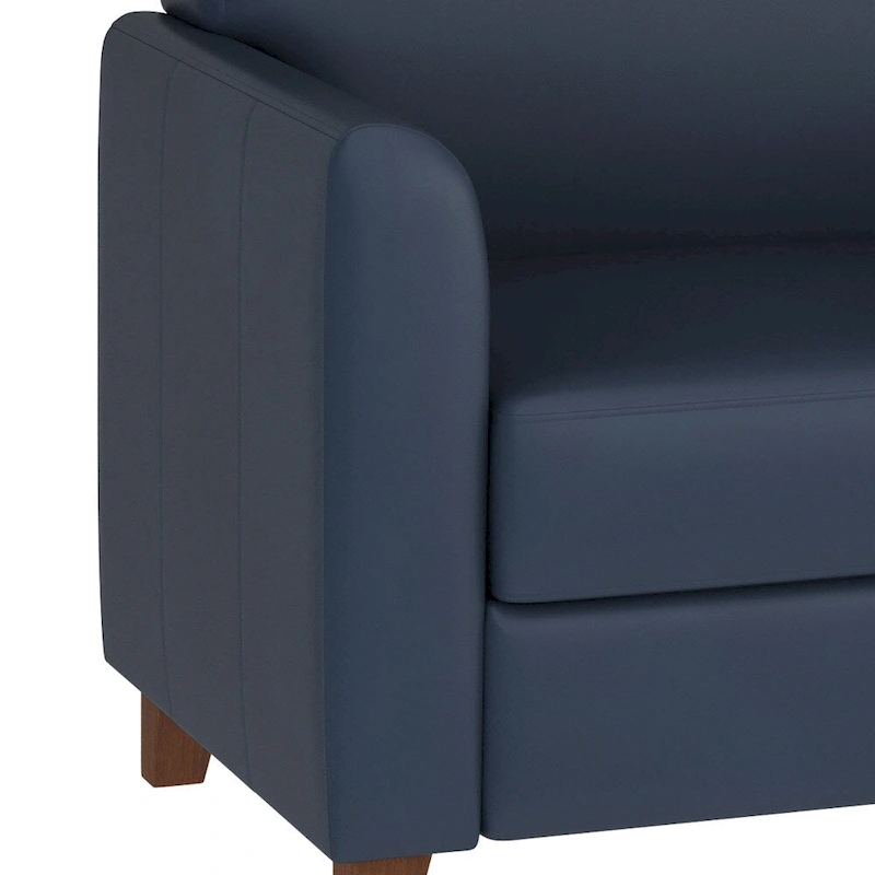 LeatherSoft Sofa with Clean Line Stitched Frame - 70W x 29D x 32.25H
