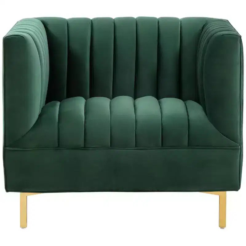 Doris Velvet Club Chair - SFV4763 - Safavieh Couture