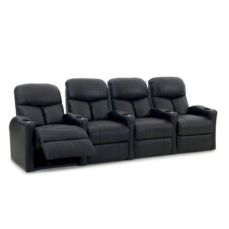 Octane Bolt XS400 Power Leather Home Theater Seating Set (Row of 4)