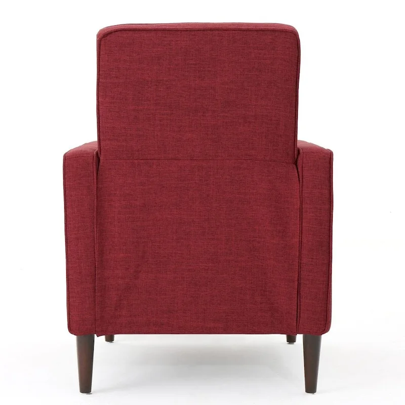 Mid-Century Modern Fabric Recliner Chair with Birch Legs by Christopher Knight Home