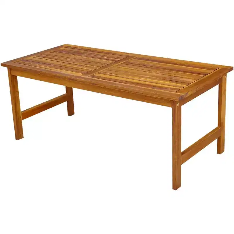 vidaXL Garden Table And Chairs Brown Solid Acacia Wood Medium