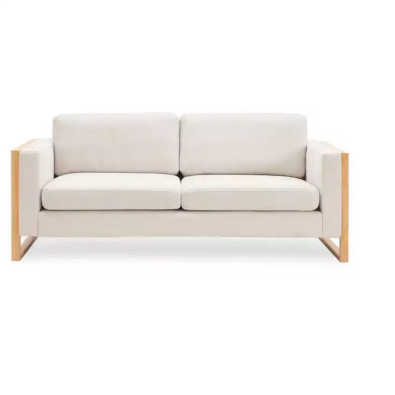 Salal 79 Modern Upholstered 3 Seater Sofa with Square Arm