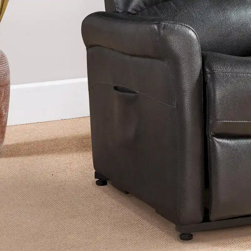 Colby Dark Charcoal Grey Reclining Power Lift Chair