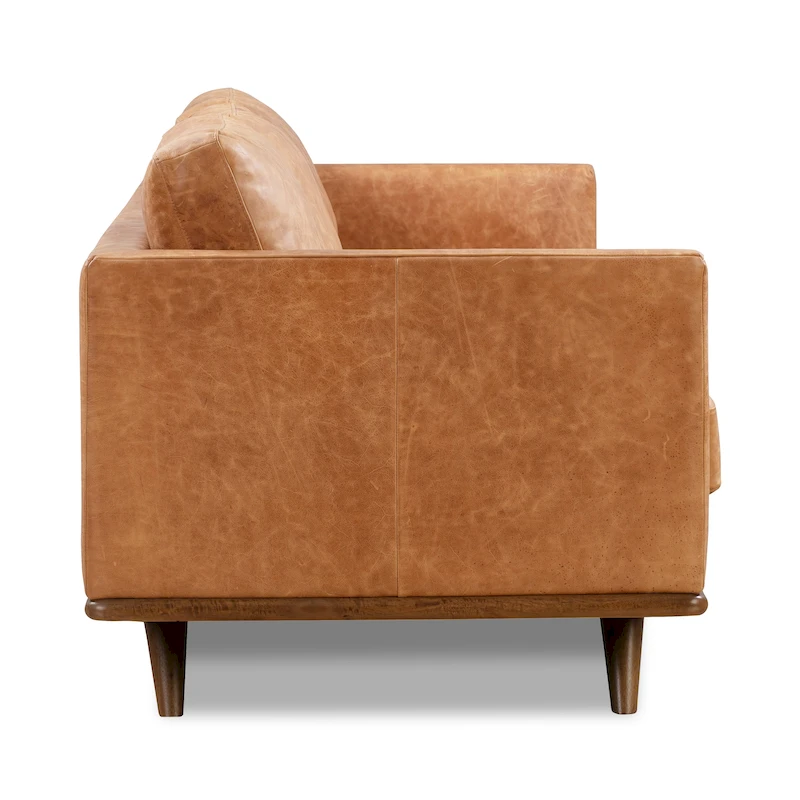Poly & Bark Nolita 85 Sofa - Full Grain Genuine Italian Leather