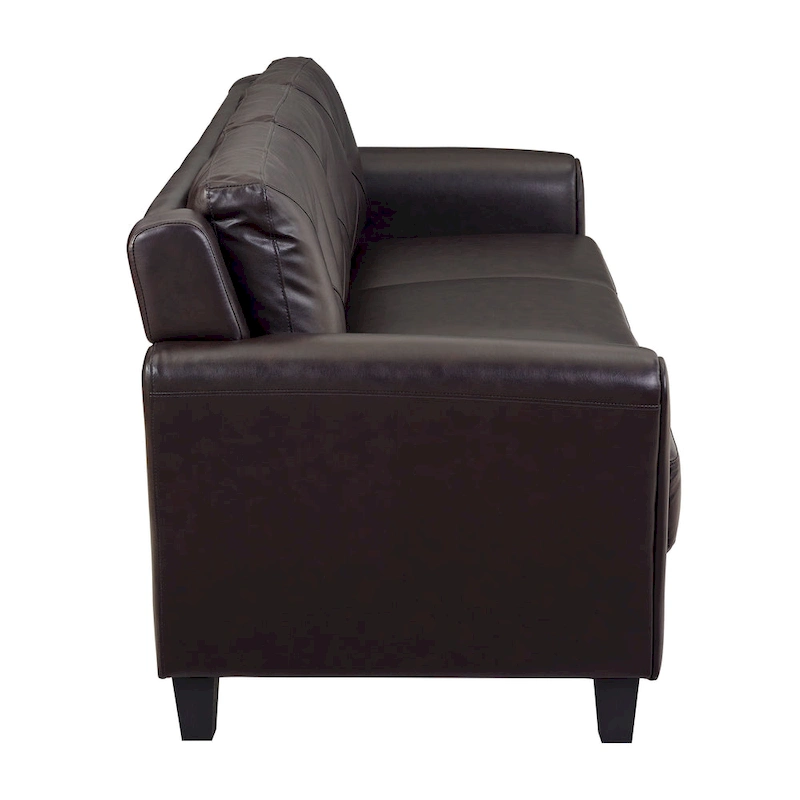 iLounge Harvard Faux Leather Sofa