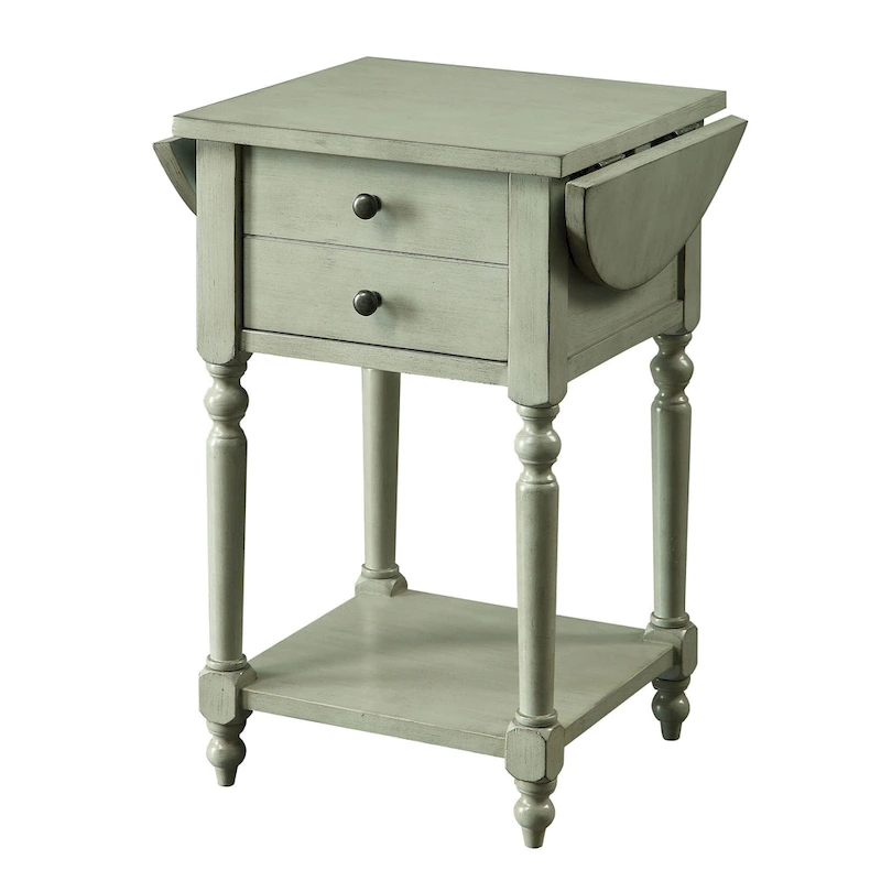 Kist French Country 25-inch Solid Wood 1-Shelf Side Table by Furniture of America