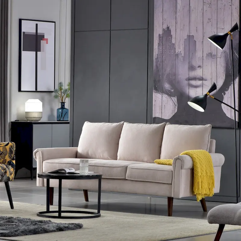 OVIOS Upholstered Mid-century Sofa