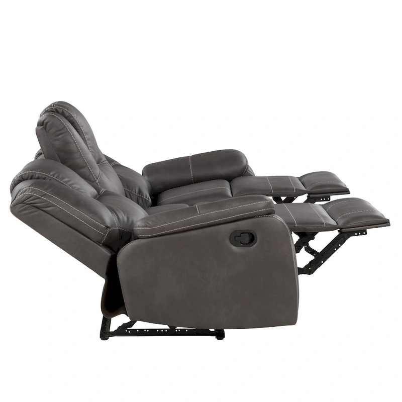 Steve Silver Kameryn Faux Leather Manual Reclining Sofa