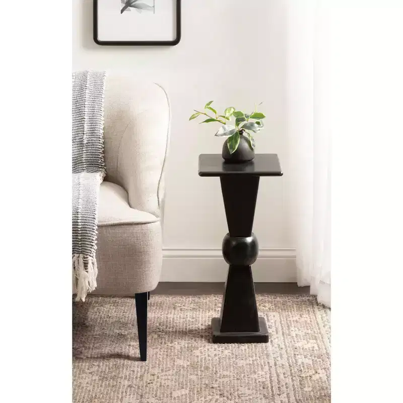 Wood Drink Side Table