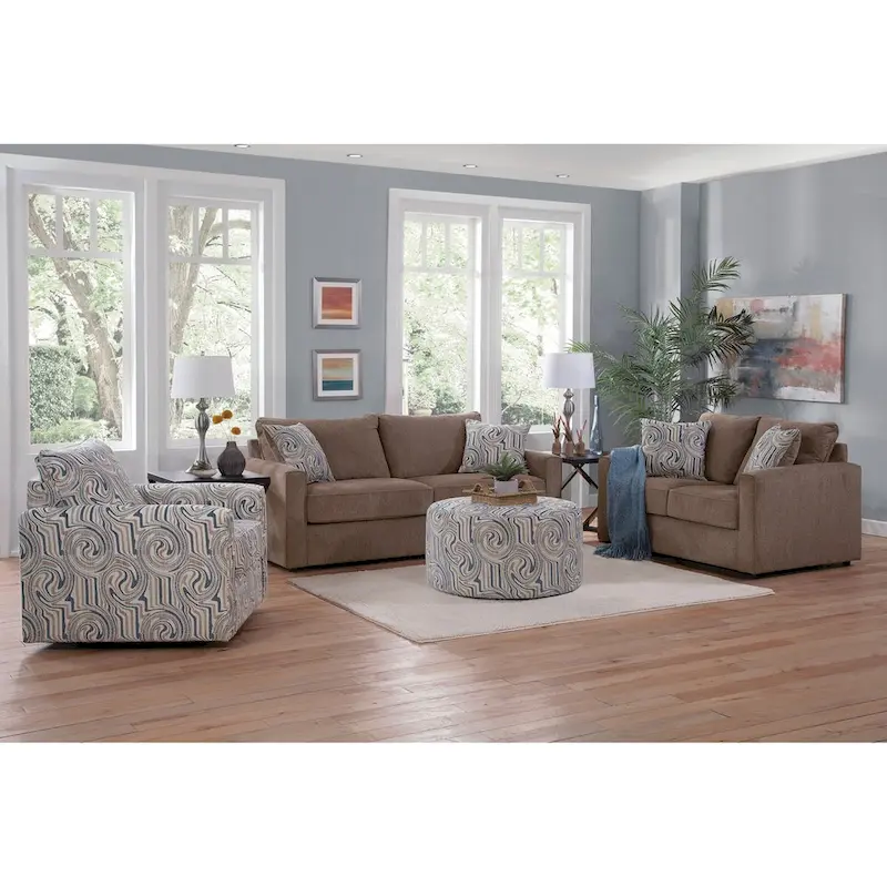 American Furniture Classics Delilah Model 8-040M-A441V2 Sleeper Sofa with 2 Throw Pillows